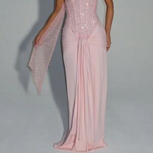 Carina maxi dress blush